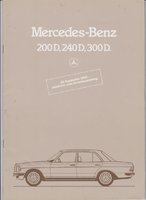 Mercedes W 123  Prospekt 1982