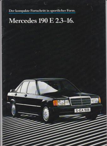 Mercedes 190 E 2,3 16  Prospekt 1984