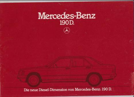 Mercedes 190 D  W201 Prospekt  1983