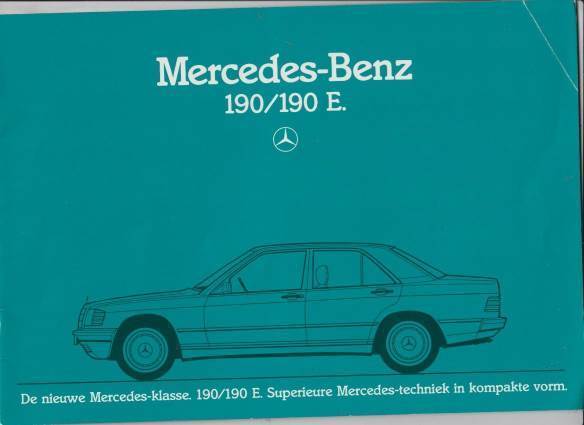 Mercedes 190 E  W201 Prospekt NL 1983