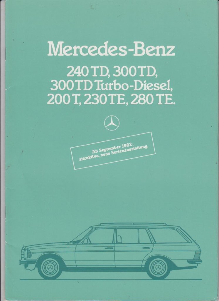 Mercedes W123 T Prospekt 1982