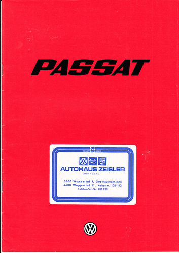 VW Passat Autoprospekt August 1978