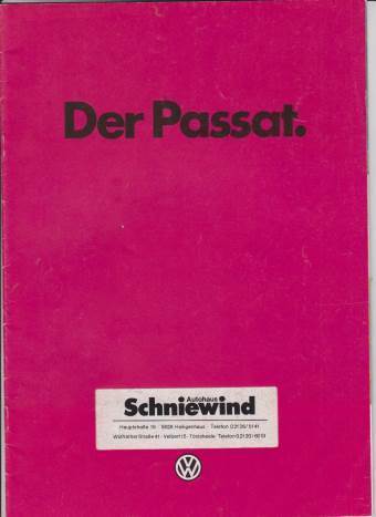 VW Passat Prospekt 1980