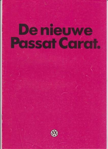 VW Passat Carat  Prospekt NL 1984
