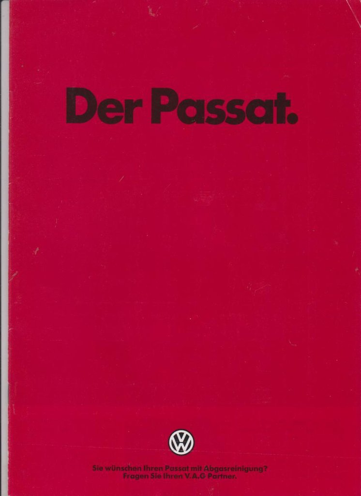 VW Passat Prospekt 1985