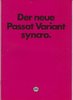 VW Passat Variant syncro  1984 Prospekt