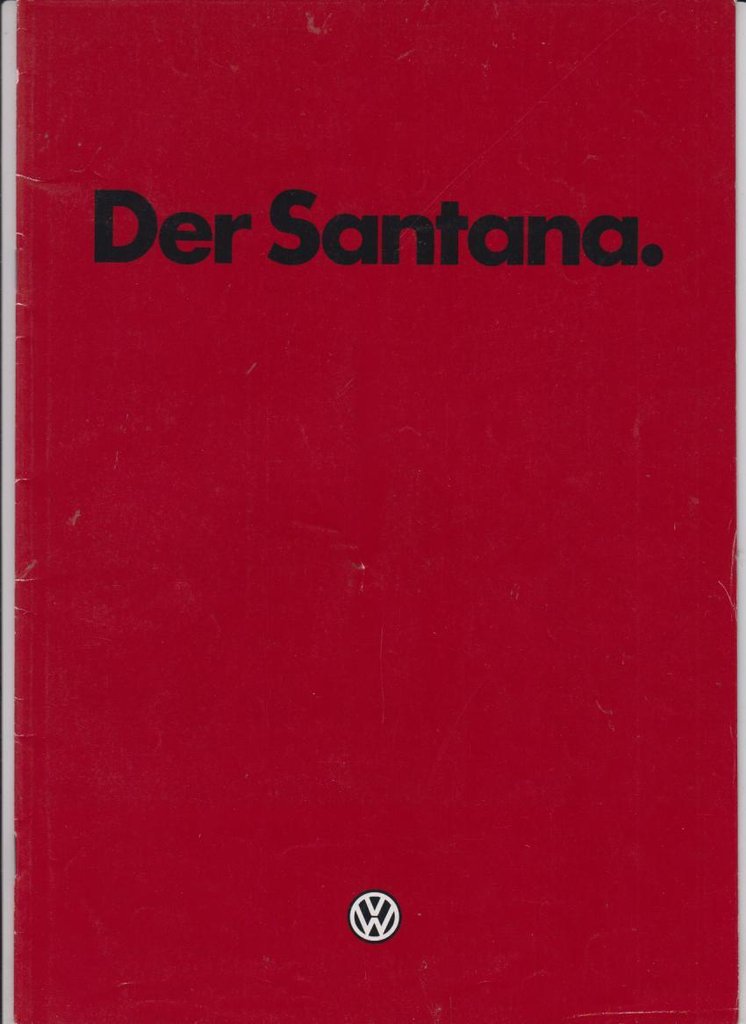 VW Santana Prospekt Januar 1982
