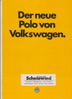 VW  Polo 1981  Prospekt