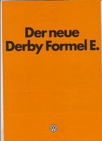 VW  Derby Formel E  Prospekt 1980