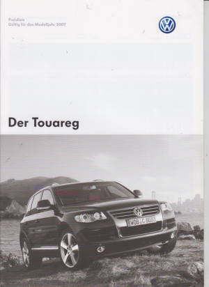 VW  Touareg Preisliste 2007