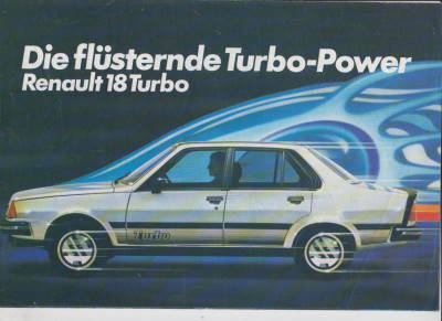 Renault 18 Turbo Prospekt