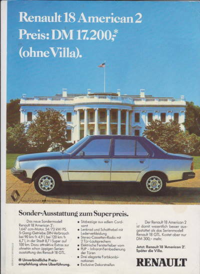 Renault 18 American 2 Prospekt
