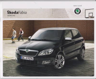 Skoda Fabia Sportline 2010 Prospekt