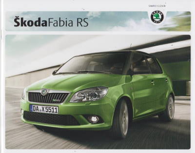 Skoda Fabia RS 2010  Prospekt