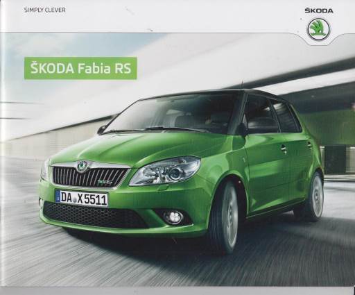 Skoda Fabia RS 2011  Prospekt