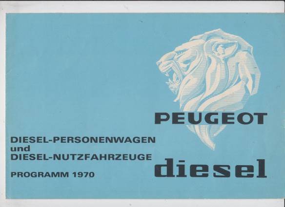 Peugeot Programm Prospekt 1970