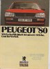 Peugeot Programm Prospekt 1980