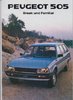 Peugeot 505 Break 1982 Prospekt