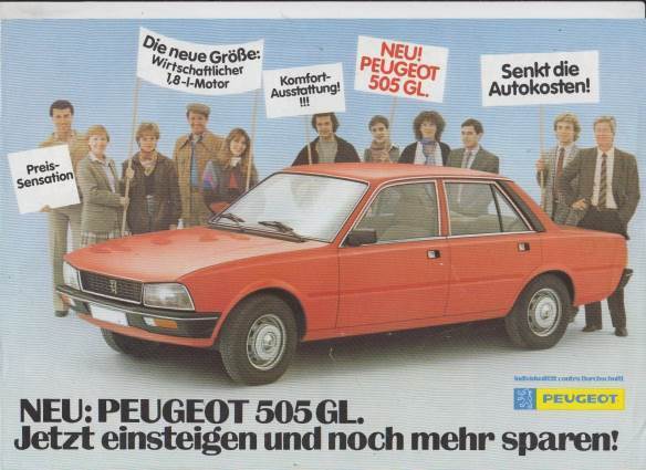 Peugeot 505 GL  Prospekt