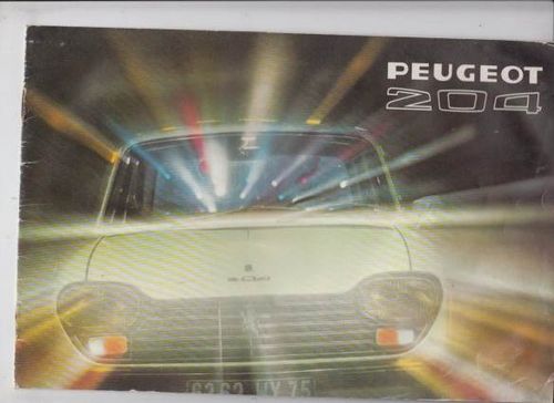 Peugeot 204 Autoprospekt 1972