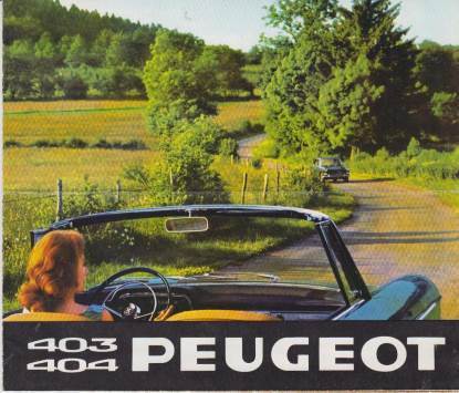 Peugeot 403 - 404 Prospekt 1965