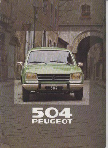 Peugeot 504 Break Prospekt 1980