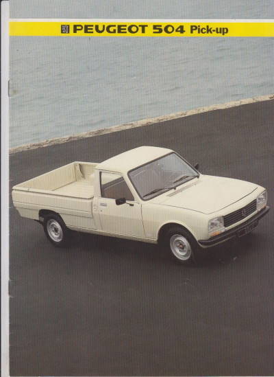 Peugeot 504 Pick-up Prospekt 1985