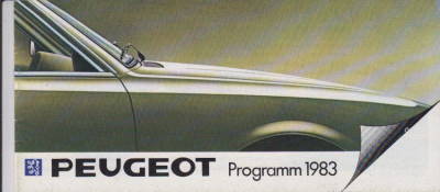Peugeot Programm Prospekt 1983