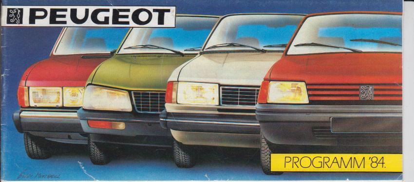 Peugeot Programm Prospekt 1984