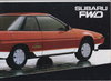 Subaru FWD Autoprospekt 1985