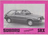 Subaru SRX SwingBack Prospekt NL