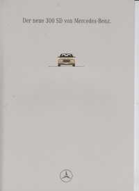 Mercedes S KLasse 300 D Prospekt 1993