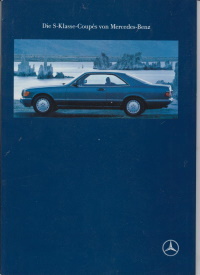 Mercedes S Klasse Coupe Prospekt 1990