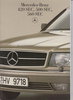 Mercedes W 126 420 SEC - 560 SEC Prospekt 1986