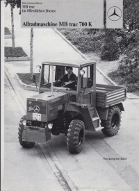 Mercedes trac 700 K Prospekt 1980