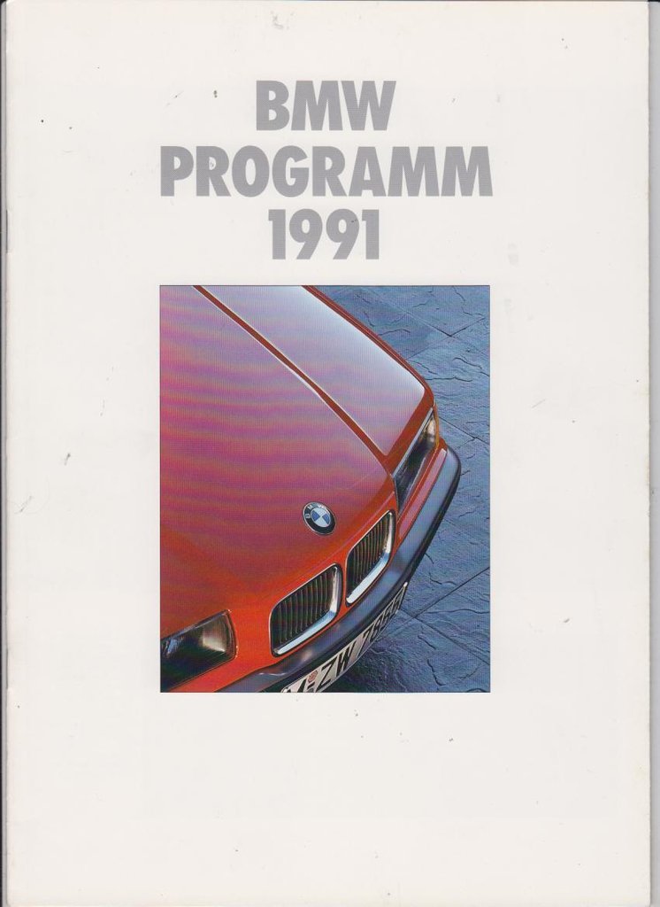 BMW PKW Programm Prospekt 1990
