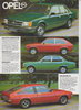 Opel PKW Programm Prospekt 1978