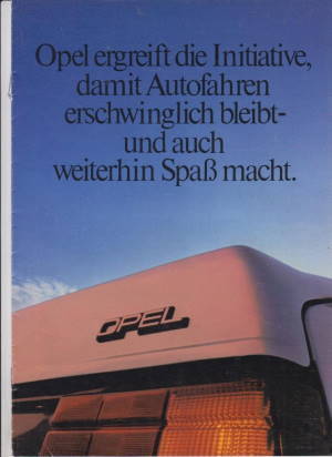 Opel PKW Programm Prospekt 9 - 1981