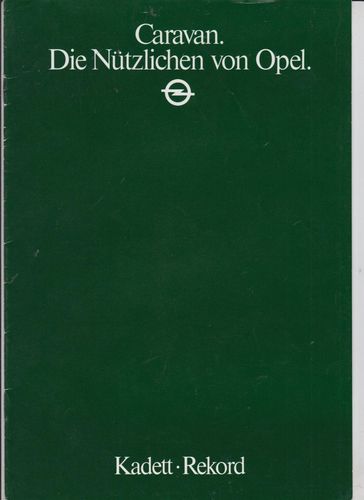 Opel Caravan Programm Autoprospekt  1982