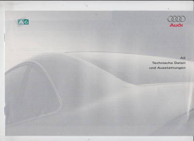 Audi A6 Prospekt Technik 1997