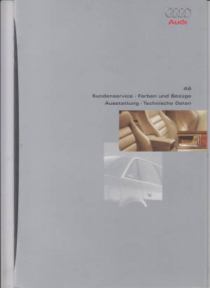 Audi A6 Prospekt Farben Technik  1996