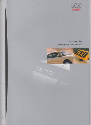 12155 Audi A4 A6 Taxi Preise & Extras Prospekt 07/95