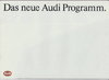 Das neue Audi Programm Autoprospekt 1987