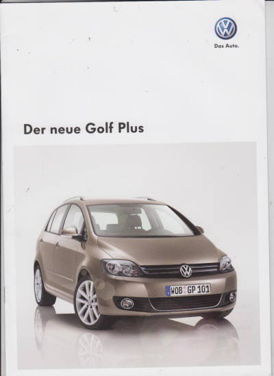 Prospekt Der neue VW Golf Plus 2008