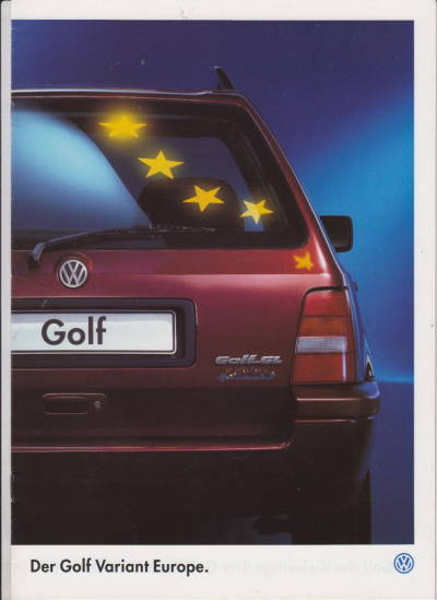 VW  Golf Variant Europe  Prospekt 1995