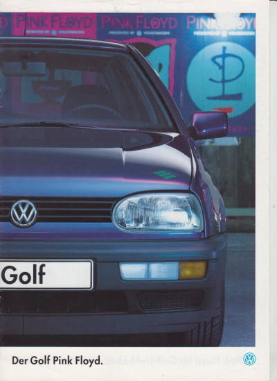 VW Golf Pink Floyd Prospekt 1994