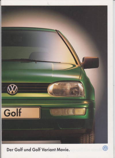 VW  Golf  Movie Prospekt 1995