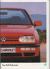 VW  Golf  Cabrio Prospekt 1994