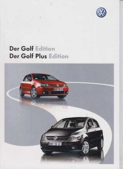 VW Golf Plus Edition Prospekt 2008