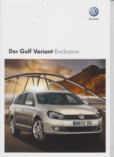 VW Golf Variant Exclusive Prospekt 2009